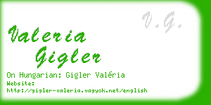 valeria gigler business card